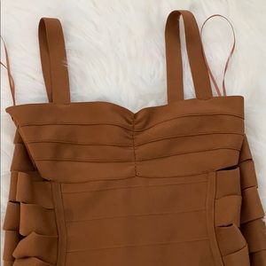 Brown bandage dress
